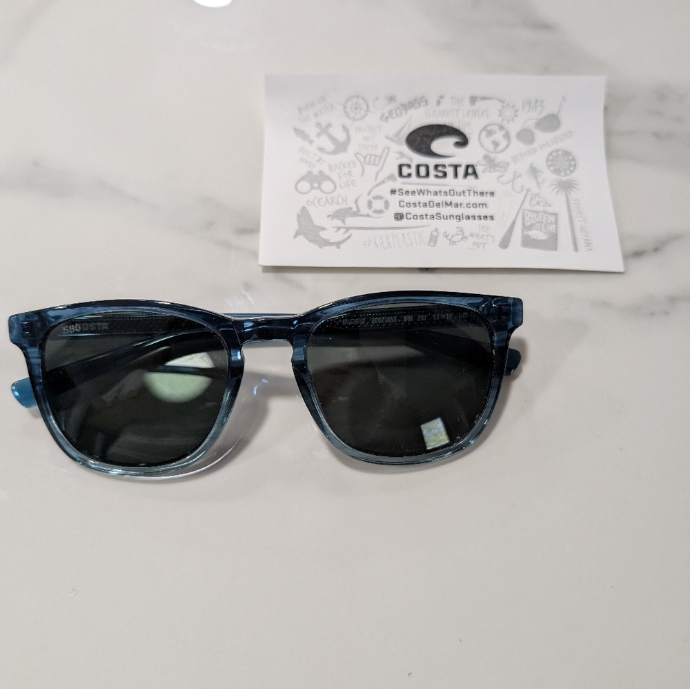 Costa Unisex Blue Sunglasses